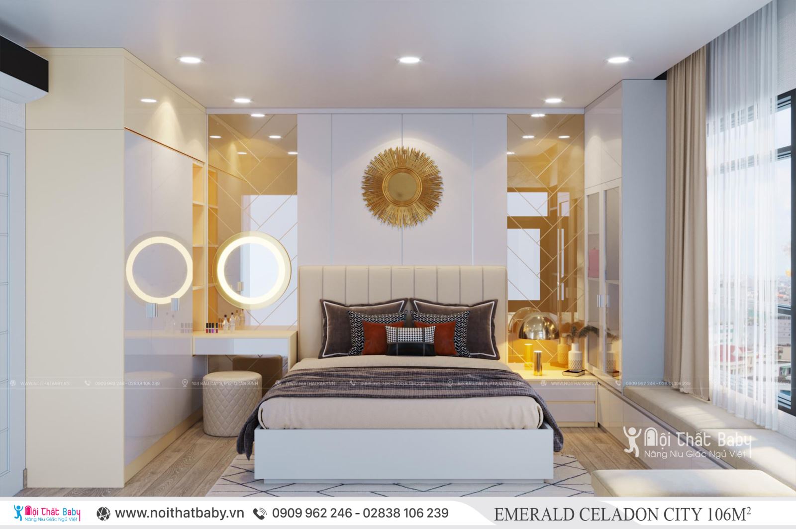 Tổng hợp các mẫu thiết kế nội thất Chung cư Emerald Celadon City